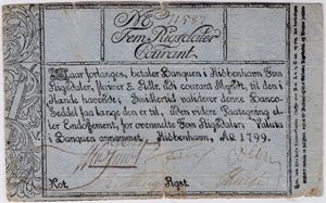 5 rigsbankdaler 1799. Kv.1