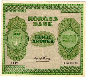 50 kroner 1947 A Kv.1