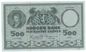 500 kroner 1974 A.5154866. Kv.1