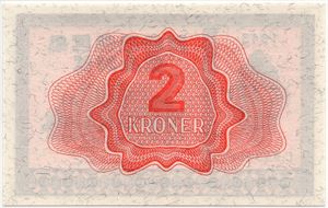 2 kroner 1943 C.5490980. Kv.0