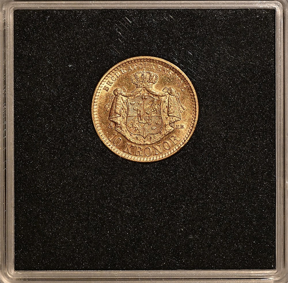 Sverige 10 kroner 1901 kv. 0/01
