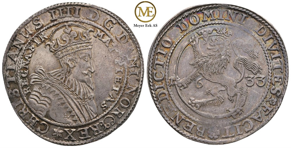 Speciedaler 1633 Christian IV. Kv.01