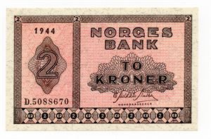 2 kroner 1944 D