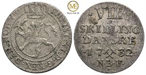 8 skilling 1732 Christian VI. 1+/01