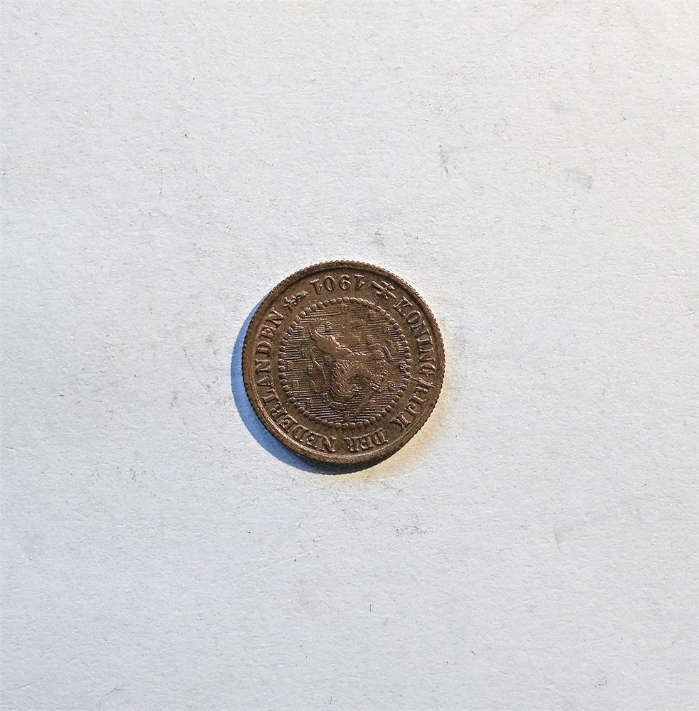 Nederland 1/2 cent 1901 kv. 0