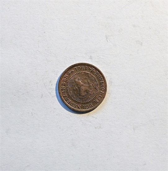 Nederland 1/2 cent 1901 kv. 0