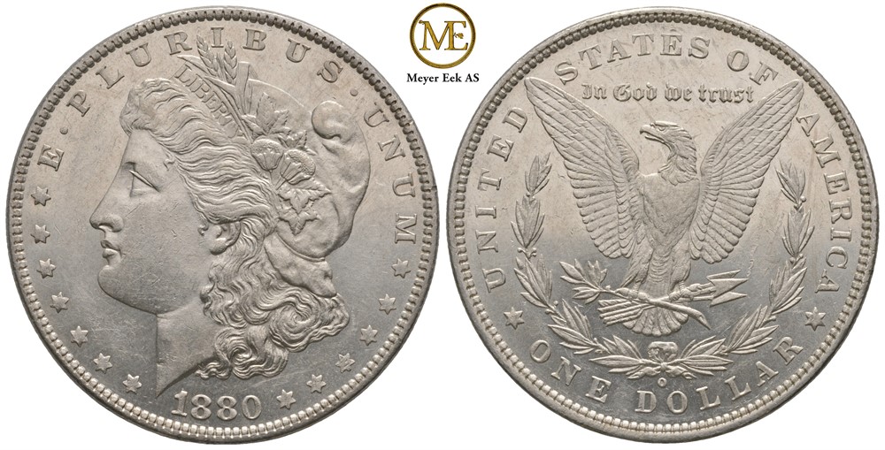 Morgan dollar 1880 O. Kv.01