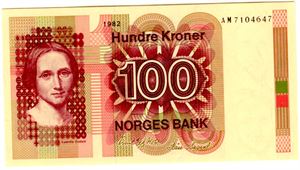 100 kroner 1982 AM Kv.0