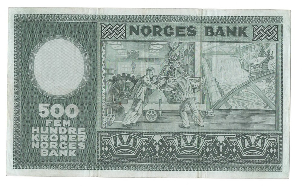 Norge 500 kroner 1966 A kv. 1