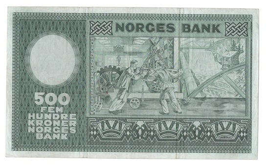 Norge 500 kroner 1966 A kv. 1