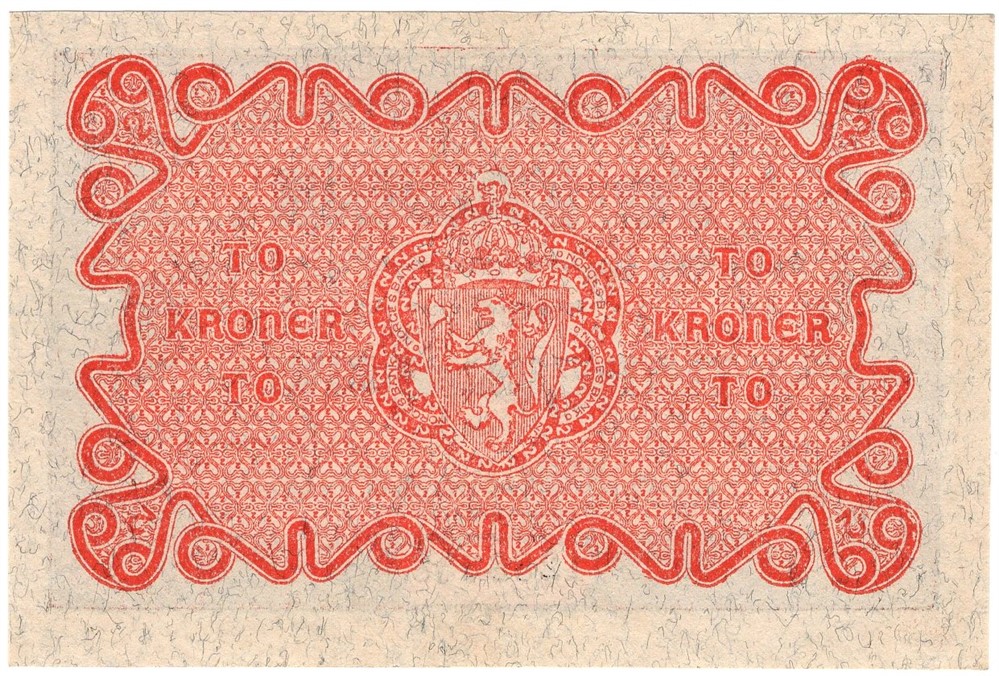 To kroner 1922 No.1288258. Kv.0