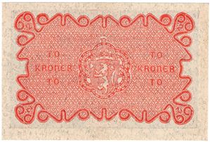To kroner 1922 No.1288258. Kv.0