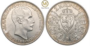 2 kroner 1910 Haakon VII. Kv.0