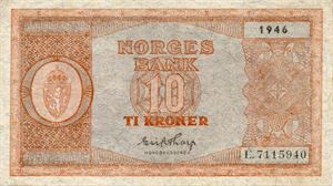 10 kroner 1946 E