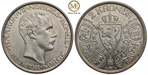 2 kroner 1908 Haakon VII. Kv.0/01