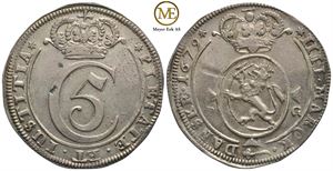 4 mark 1679 Christian V. Kv.01