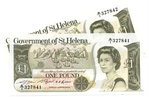 1 pound 1981 St. Helena. 2 stk. i serie. Kv.0