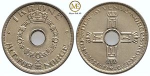 1 krone 1926 Haakon VII. Kv.0