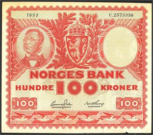 100 kr 1953C kv. 1