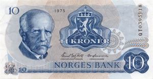 10 kroner 1975 QT erstatning