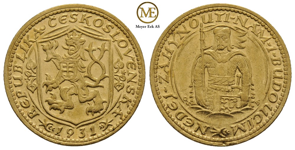 Dukat 1931, Kremnitz. St. Wenzel. Kv.01. 3,45 g