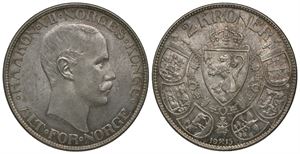 2 kroner 1915 Haakon VII. Kv.0