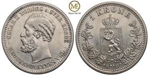 1 krone 1897 Oscar II. Kv.0/01