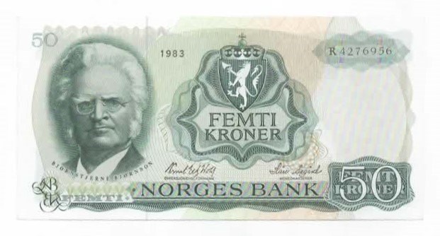 Norge 50 kroner 1983 R kv. 0