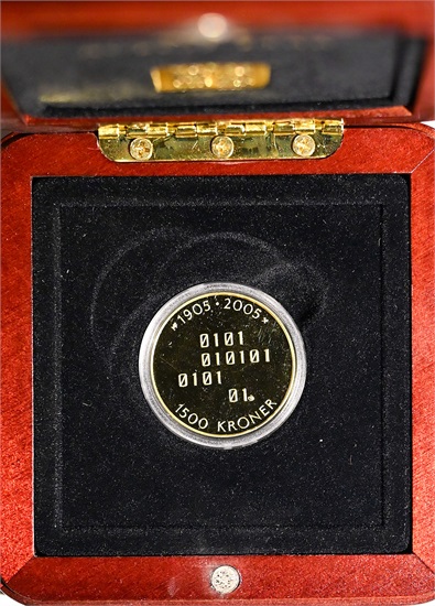 Norge 1500 kroner Hundreårsmynten 2005 kv. Proof