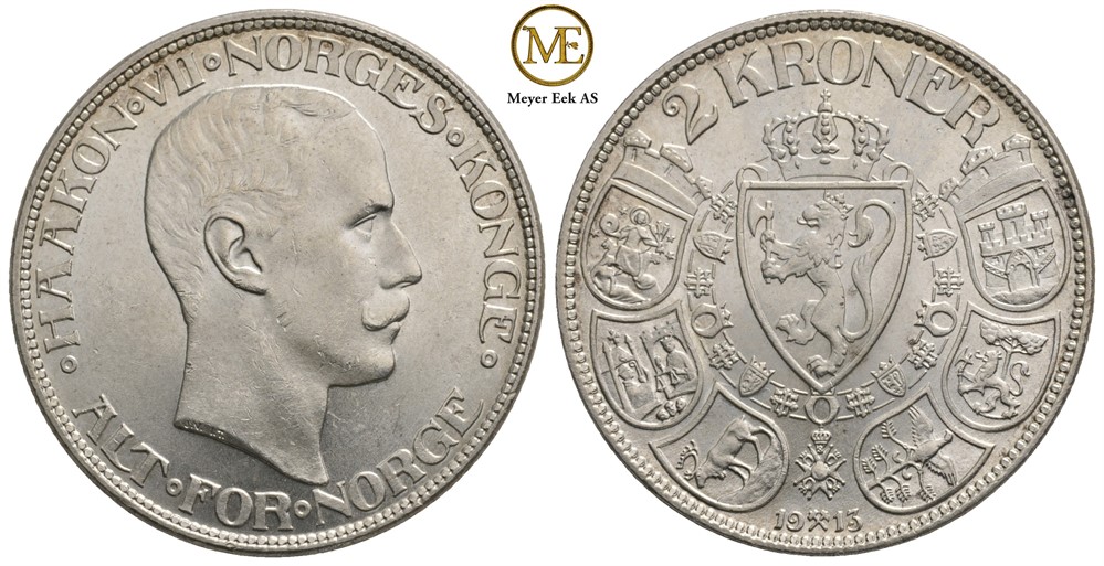 2 kroner 1913 Haakon VII. Kv.0/01