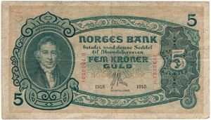 5 kroner 1913 D.7335601. Kv.1