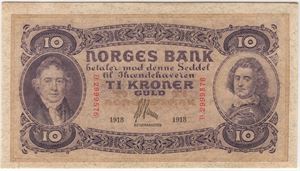 10 kroner 1913 D.2999576. 55 EPQ