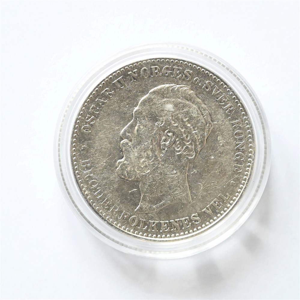 Norge 2 kroner 1893 kv. 1/1-