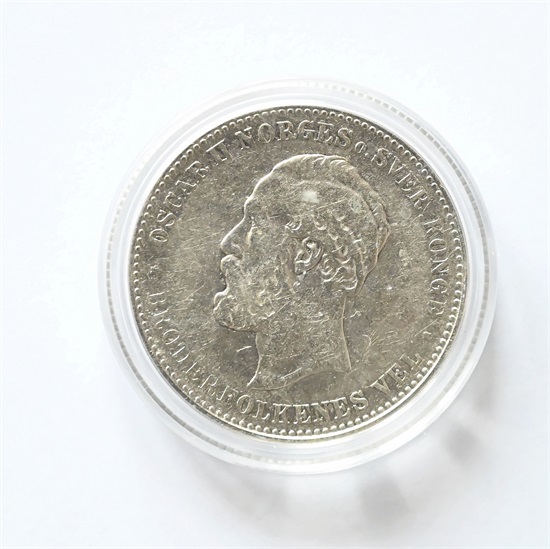 Norge 2 kroner 1893 kv. 1/1-