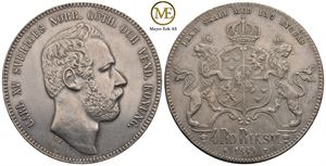 4 Riksdaler 1869 Carl XV. Kv.1+/01