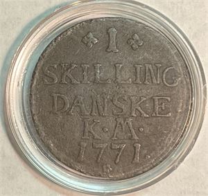 Danmark skilling 1771 kv 1/1+