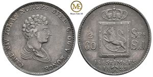1/2 speciedaler 1829 Carl XIV Johan. Kv.01