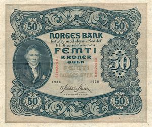 50 kroner 1938 B