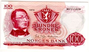 100 kroner 1970 M Kv.0