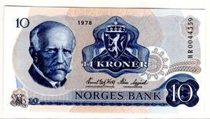 10 kroner 1978 HR erstatning Kv.0