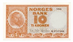 10 kroner 1966 H