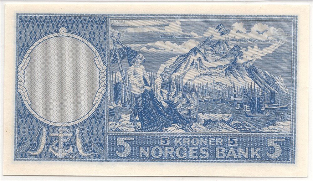 5 kroner 1956 C.4485502. Kv.0