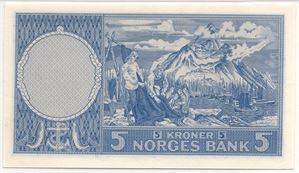 5 kroner 1956 C.4485502. Kv.0