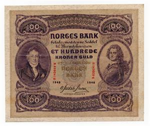 100 kroner 1940 B