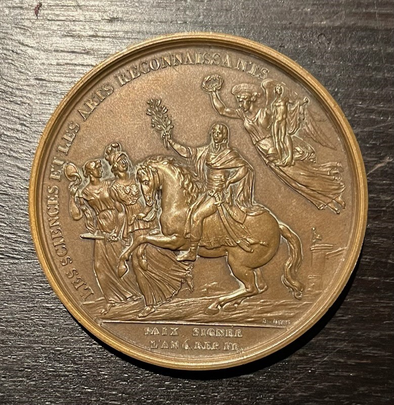 Bonaparte medalje fra Campo Formio traktaten 1797. Kv.01