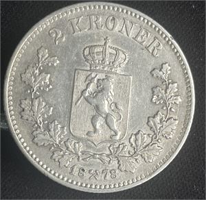 2 kroner 1878 Kv.1/1+