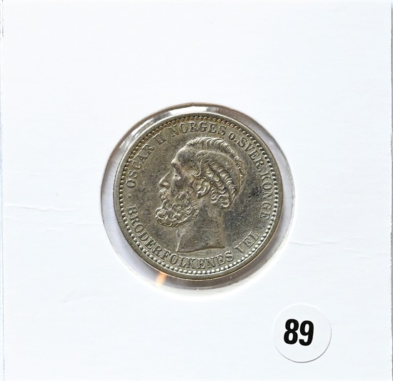 Norge 50 øre 1901 kv.1+