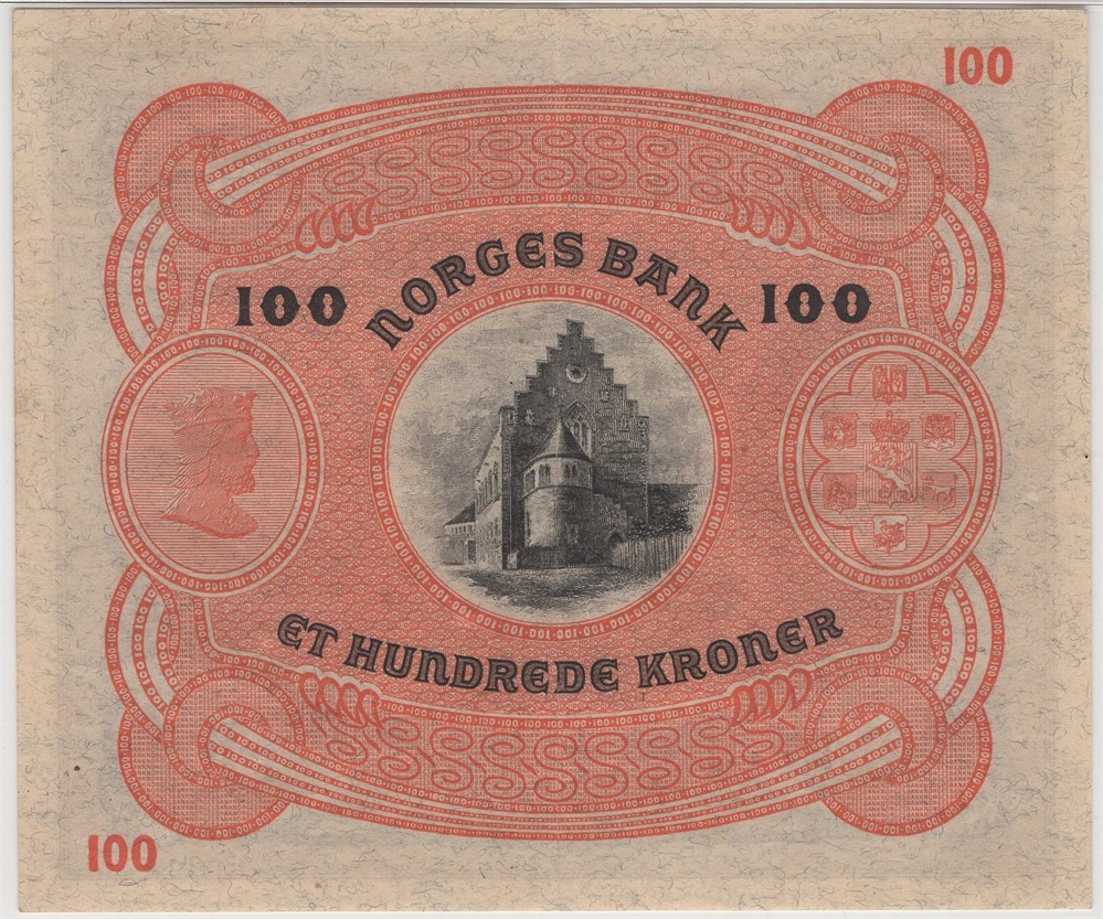 100 kroner 1934 B.0333757. Kv.1+