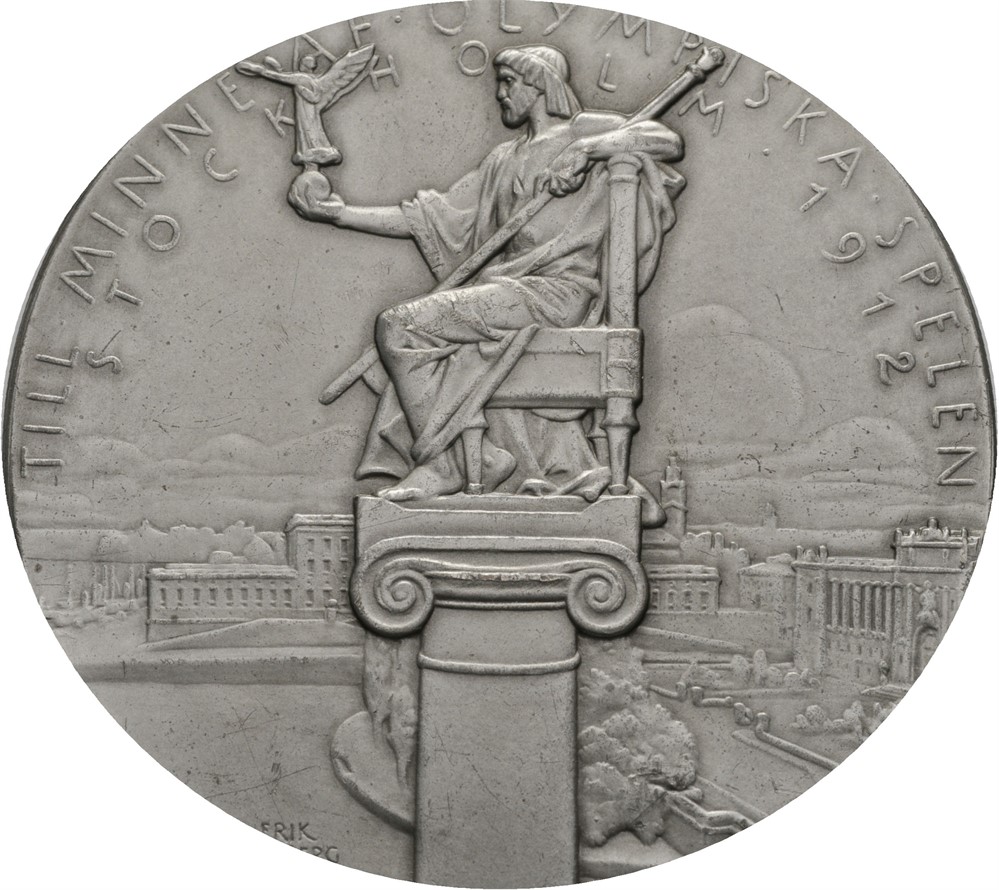 Deltakermedalje OL i Stockholm 1912. Kv.0/01
