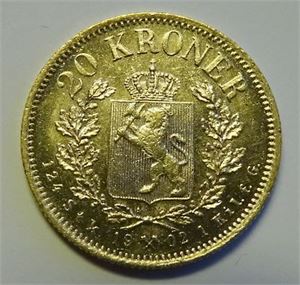 20 kroner 1902 gull Kv.0/01